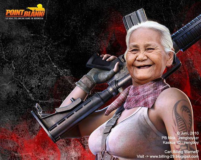 CERITA DAN FOTO LUCU: Nenek Rambo