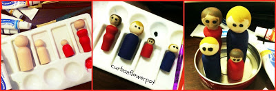 wooden peg people, how to paint wooden pegs, peg people wood, vintage fisher price, fisher price little people