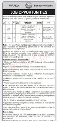 Wapda new jobs in 2025 download application form ots.org.pk