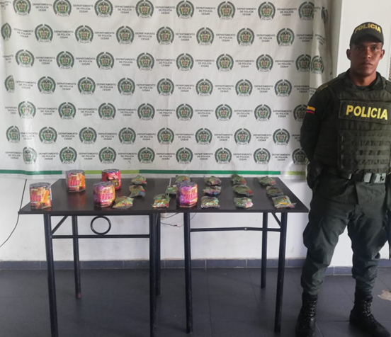 Policía se incautó 10 kilos de pólvora