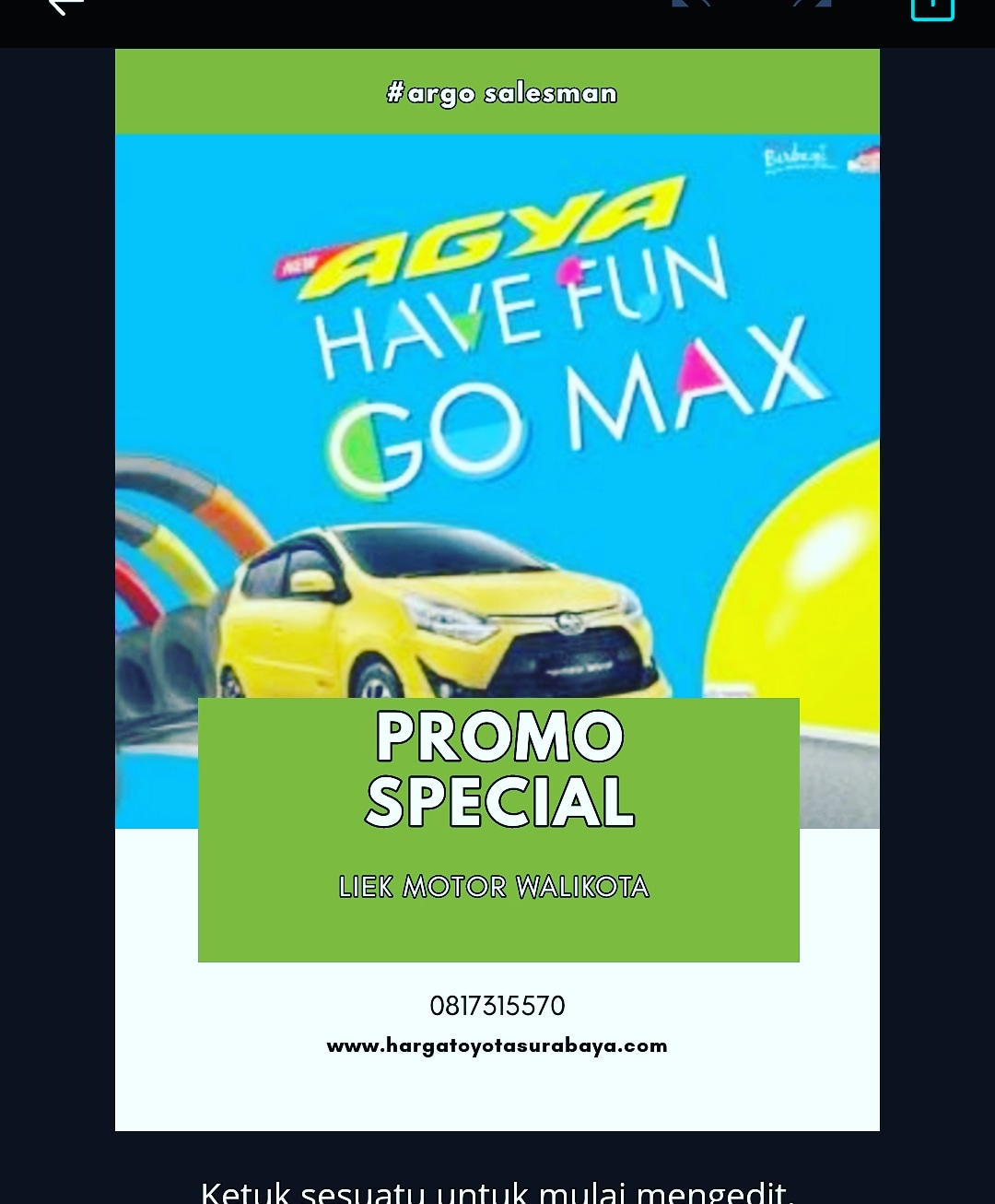 LIEK MOTOR WALIKOTA MUSTAJAB Promo pasti untung TEST 