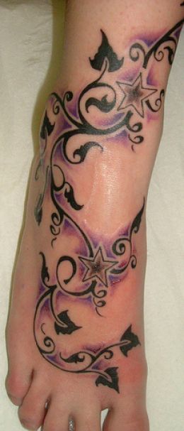 Star tattoos designs for girl 2012 new
