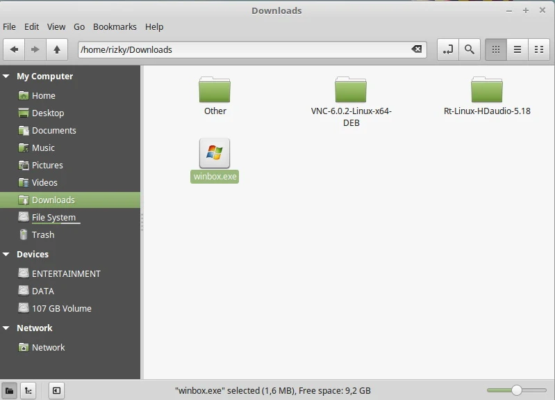 Cara Download Winbox di Linux