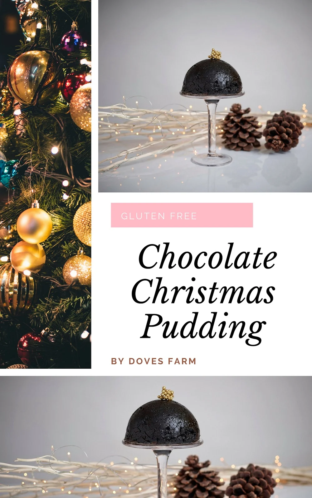 Gluten Free Chocolate Christmas Pudding