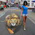 3D Creativity | Amazing 3D Creativity | A Girl With Lion