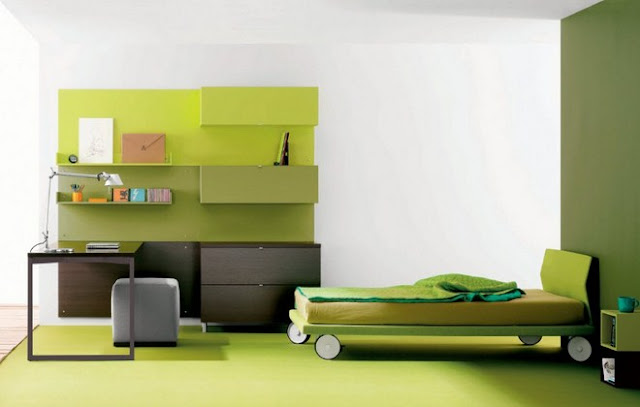 Green Bedroom Decorating Ideas for Minimalist Home