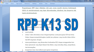 langkah penyusunan rpp k13 sd