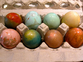 marbleized easter eggs