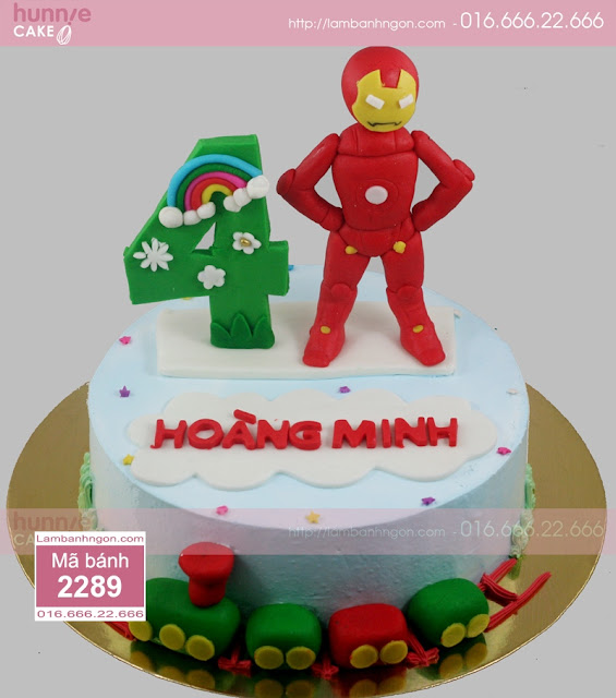 Bánh sinh nhật người sắt - Iron Man