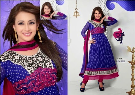 Most Recent Georgette Long Dresses For Women Anarkali Salwar Suit