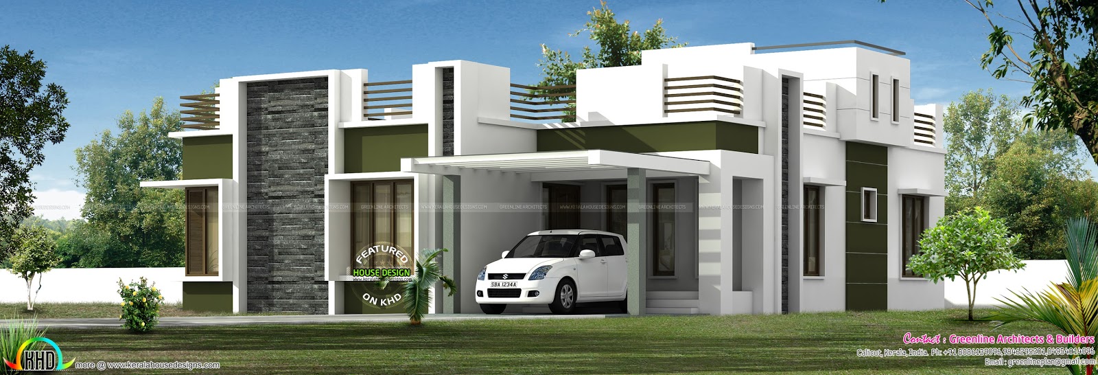 4 Bedroom Beautiful One Floor Home Kerala Home Design Bloglovin