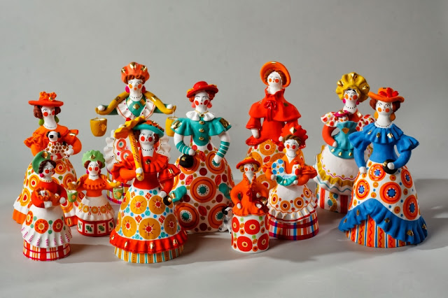 Clay dolls from Russia, Dymkovo toys