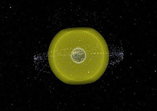 Satélites de navegación alrededor de la Tierra