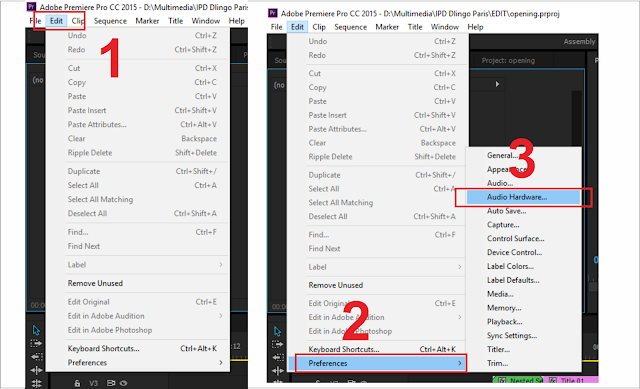  Cara mengatasi audio and video clock out of sync ketika memutar projek anda kemudian kala Cara Mengatasi Audio and Video Clock Out of Sync di Premiere Pro CC Tidak Lag