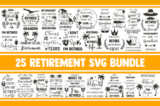 Retirement SVG Bundle, retired svg, pension svg, officially retired svg, grandma svg, grandpa svg, svg designs, svg quotes, svg sayings, png
