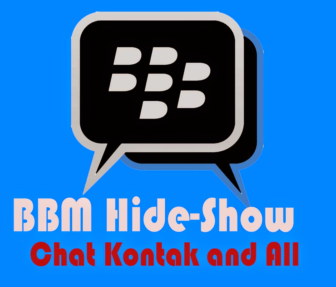 BBM mod hide show data chat kontak all