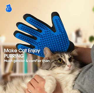 Upgrade Pet Grooming Massage Gloves Dogs & Cats & Horses Brushes for Gentle Pet Hair Removal