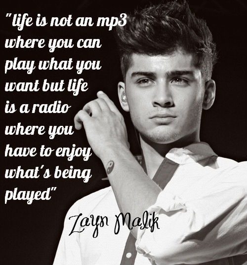 One Direction Quotes  Zayn  Malik QuotesGram