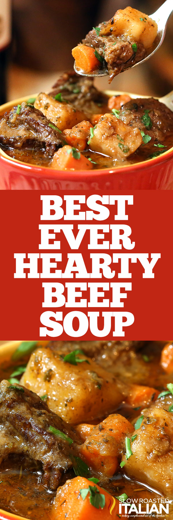 titled image (and shown): best ever beef vegetable soup recipe