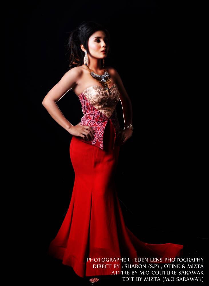 M O COUTURE WEDDING SARAWAK Pua  Kumbu  Evening Gown by M 