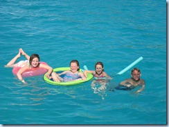 Kids swimming at white bay