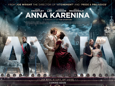 Anna Karenina, Anna Karénine, Léon Tolstoï, Leo Tolstoy, Keira Knightley, Jude Law, Aaron Johnson, Kelly Macdonald, Matthew Macfadyen, Emily Watson, Olivia Williams, Ruth Wilson, Joe Wright, teaser, poster, trailer