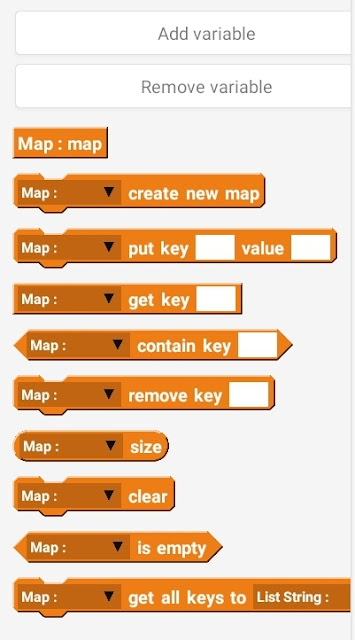 Map variable blocks