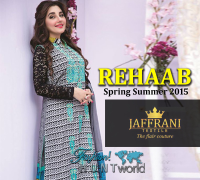 Rehaab Premium Lawn Collection 2015 By Jaffrani Textile