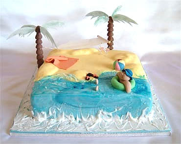 Cowgirl Birthday Cakes on Birthday Cakes Beach Theme By Golda