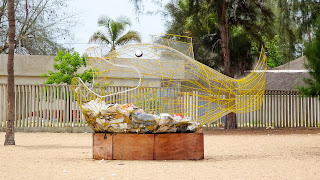 This particular waste bin was seen in Lobito