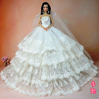 Desain Baju Pengantin Barbie Terlihat Indah