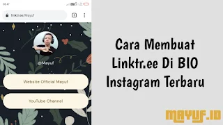 Cara Membuat Linktr.ee Di BIO Instagram Terbaru - Mayuf