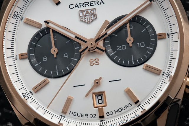 Revoir la réplique du Chronographe TAG Heuer Carrera Jack Heuer Birthday Gold Edition Limitée