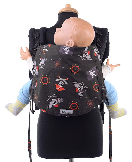 Babytrage genäht im Wunschdesign, lange mitwachsend, viele Einstellmöglichkeiten, gut gepolsterte Träger, Rückentrage