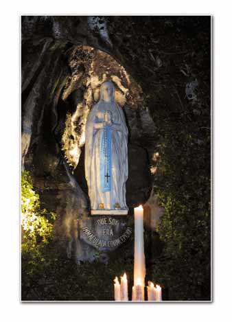 Lourdes e o Santo Rosário - Maria