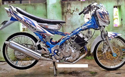 Modifikasi Satria FU Full Chrome