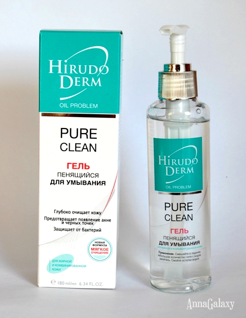 Отзыв Гель пенящийся для умывания Hirudo Derm PURE CLEAN