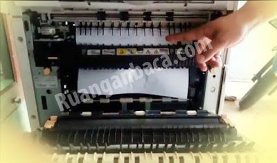 Memperbaiki kertas selalu nyangkut di pemanas mesin fotocopy canon ir4570