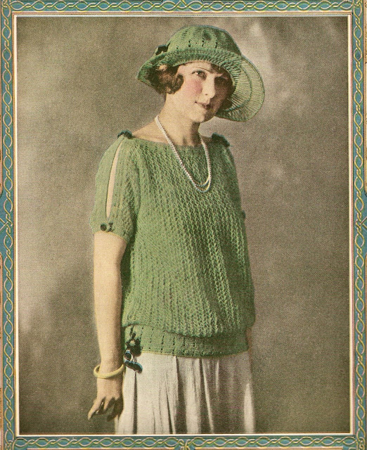 The Vintage Pattern Files: Free 1920's Knitting Pattern - A Summer Sweater