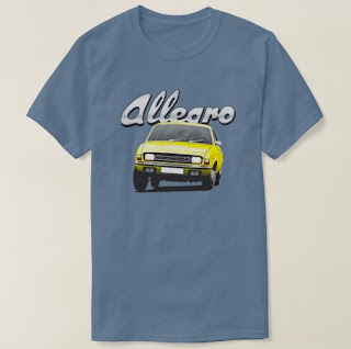 Austin Allegro t-paita logolla Zazzle