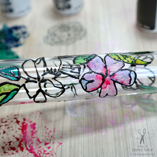 How to Paint Glass Test Tubes with ColorBox Glass Graffiti by Dana Tatar for Paper Wings Productions