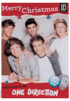 One Direction Christmas Message Card