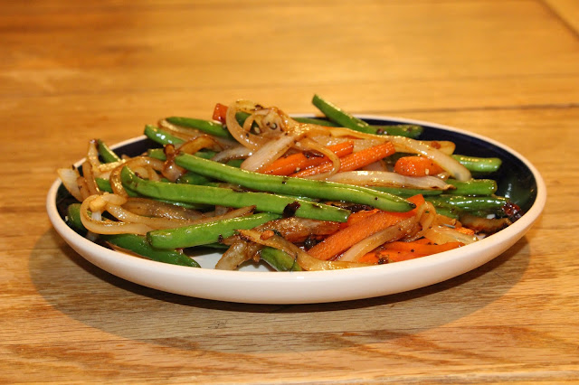 French beans and carrot stir fry