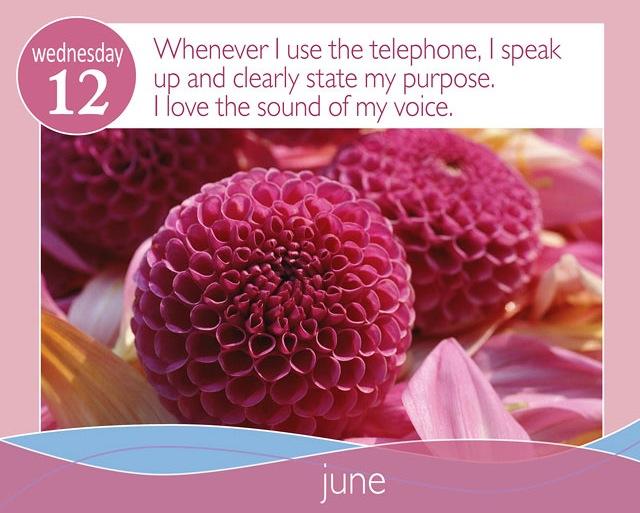 Affirmation for today ~ June 12, Wednesday ♥