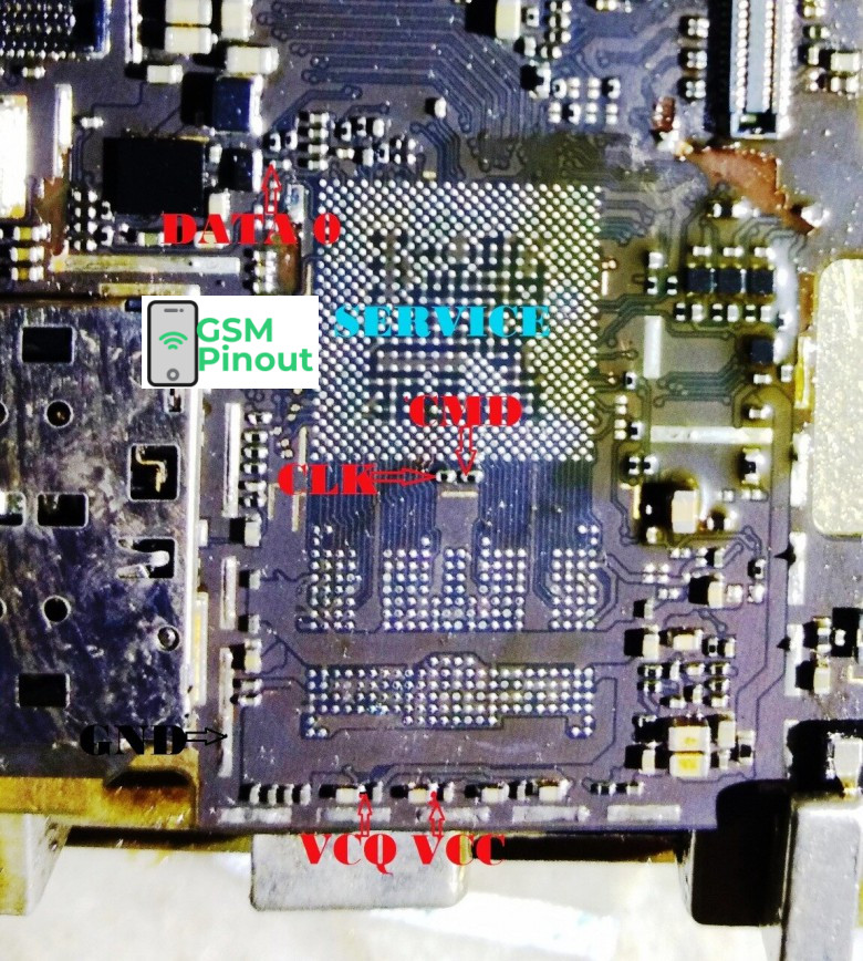 Xiaomi Redmi Note 5 Pro Mei7s Isp Pinout Emmcpinout Testpoint For Deadboot Repair Gsmpinout Com Emmcpinout For Deadbootrepair Pin Pattern Frp Remove Unbrick