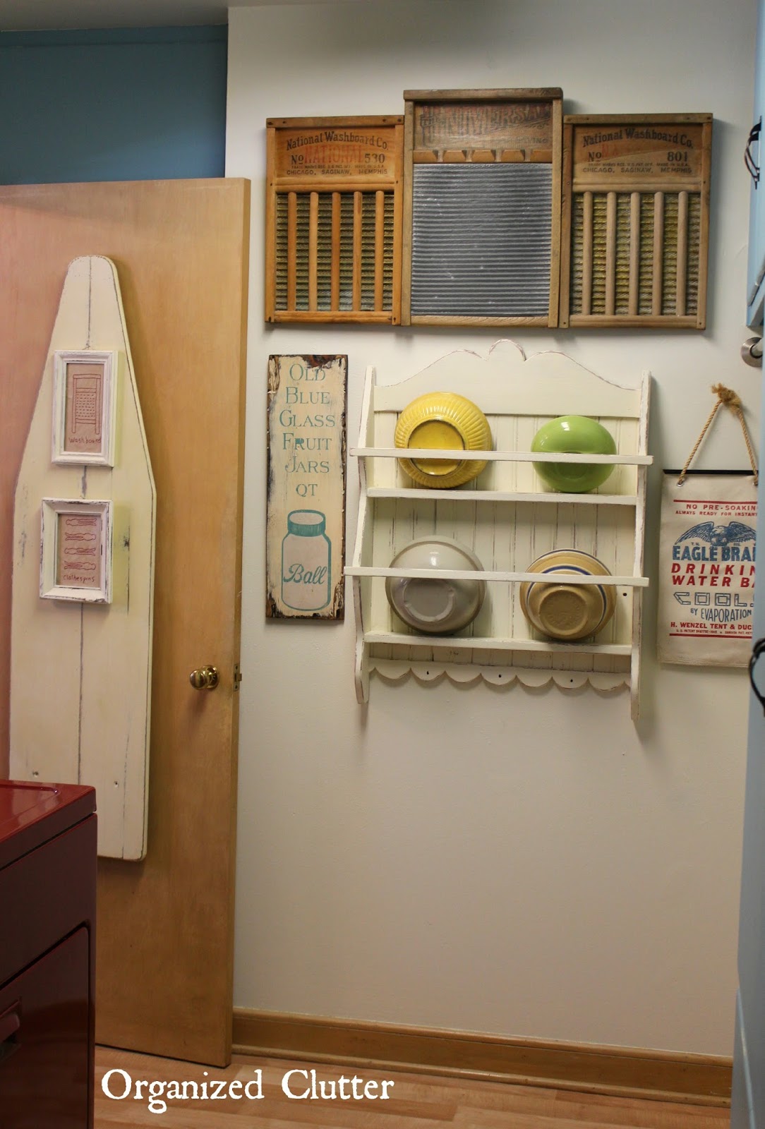 Vintage Laundry Room Mini Makeover Organized Clutter