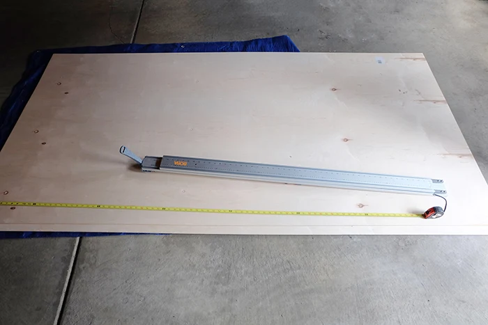 plywood and Bora NGX clamp