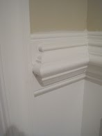 How To Put Up A Chair Rail : Designed To Dwell Tips For Installing Chair Rail Wainscoting - Since its development, the chair rail has morphed into a decorative trim molding move the tape measure to the left or right 36 inches, and measure up the wall to make an identical mark on the wall at 32 inches.