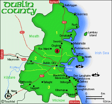 Dublin  on Dublin Map Gif