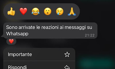 reazione whatsapp